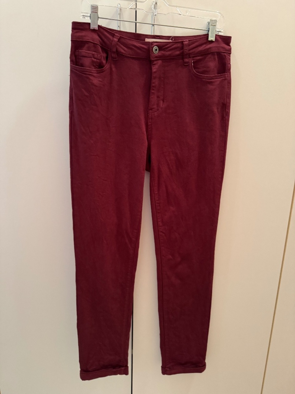 CHARLIE B womens berry pants size 8